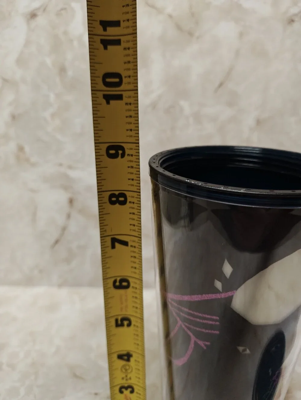 Starbucks 2021 Halloween Glow in the Dark Black Cat tumbler Cold Cup Venti 24oz